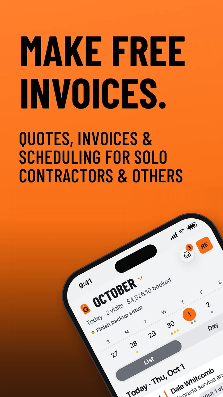 QuoteIron app — make free invoices